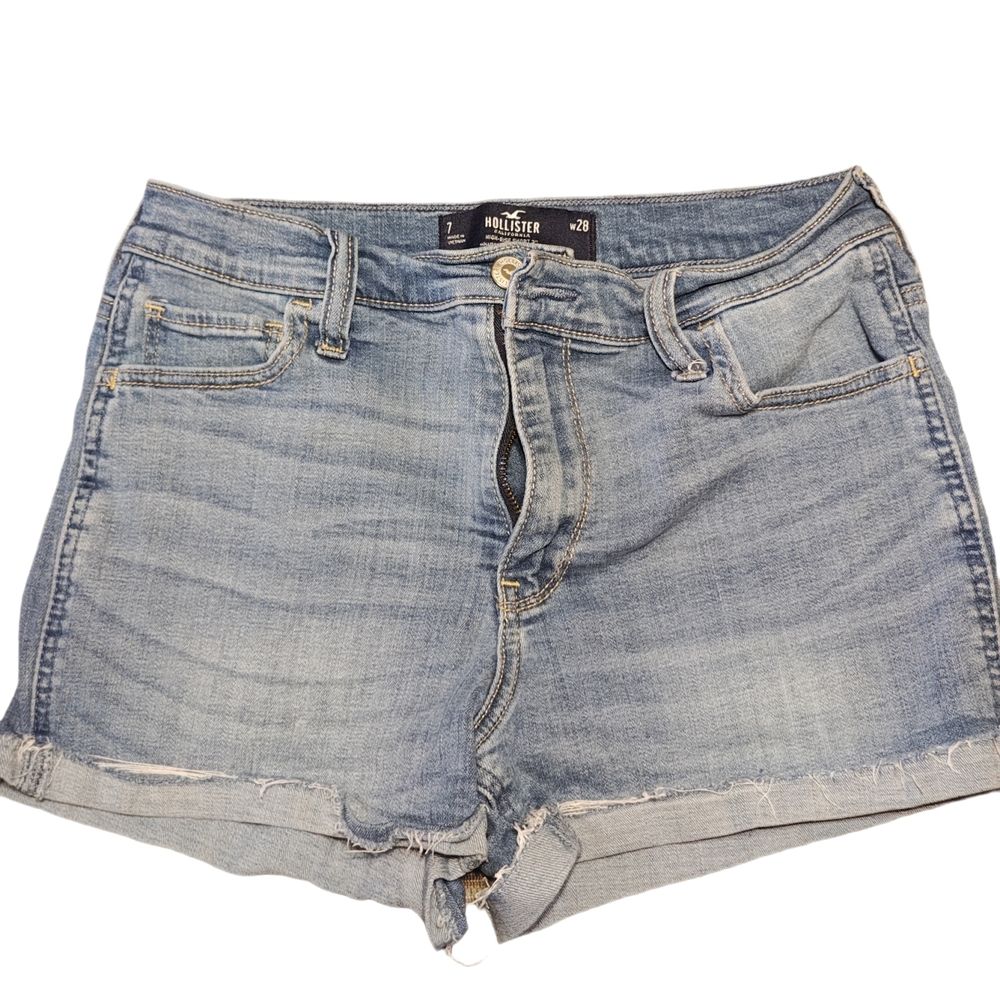 Hollister Women's Light Blue Jean Shorts